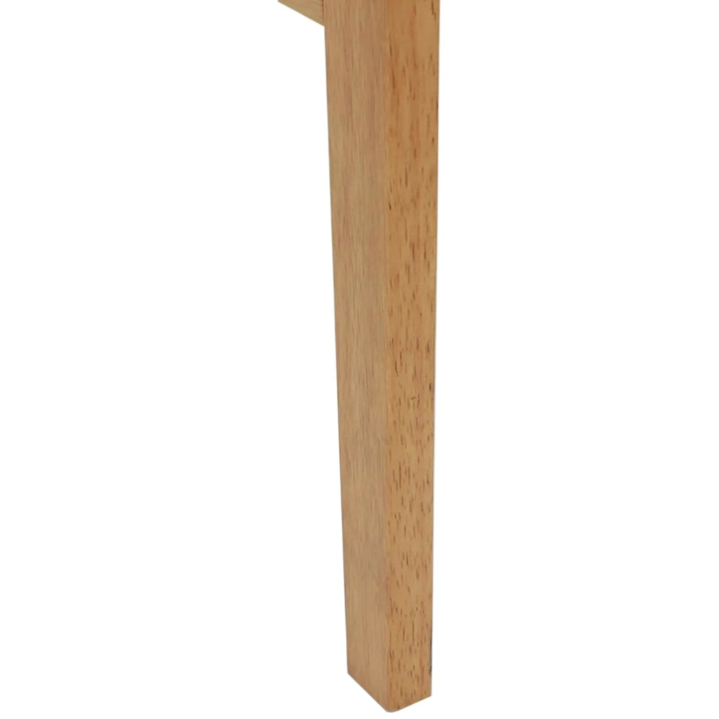 Sedia da pranzo 2 pcs Naturale e chiaro Legno di gomma solido 42020503