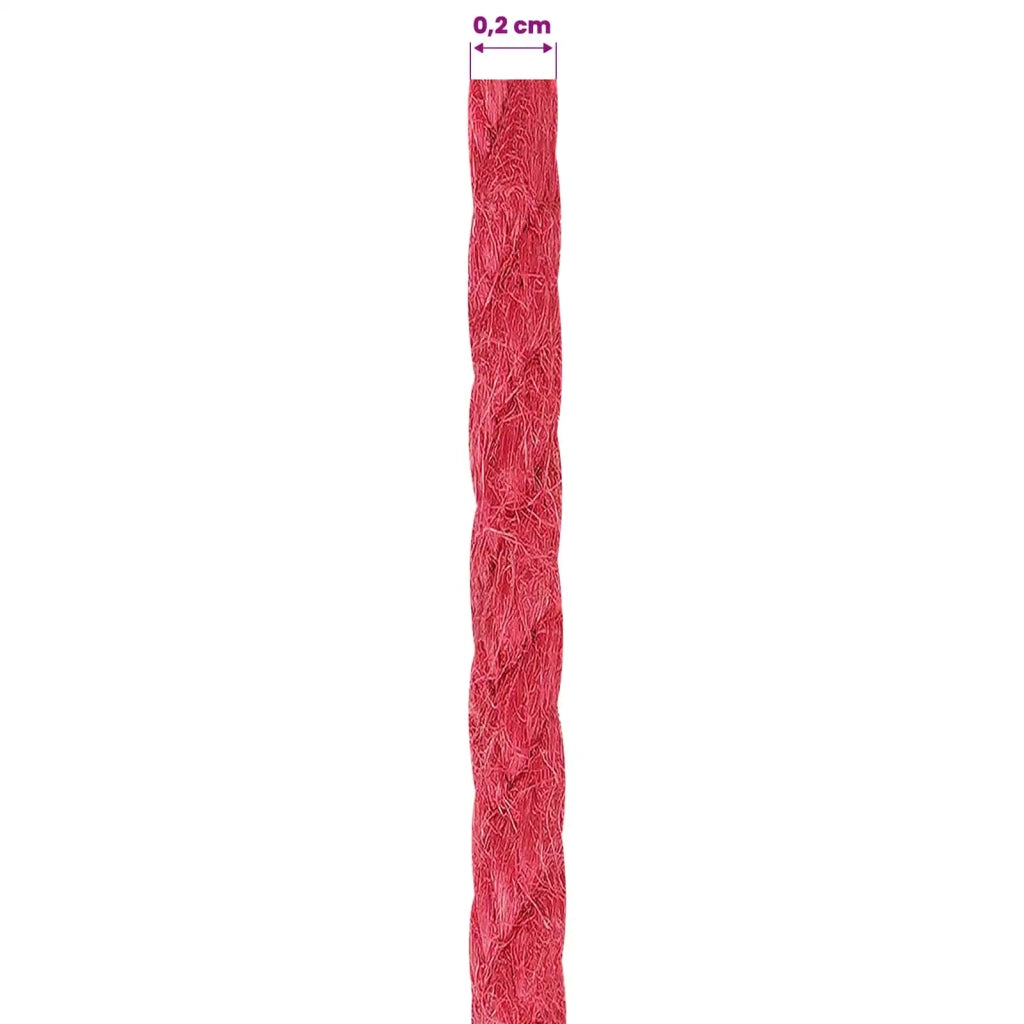 Corda di Juta 2 pcs Rosso 100% juta Tossa 42011695