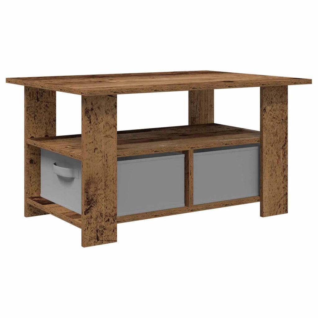 Tavolino da salotto con cassetto Legno vecchio 77 x 55 x 42 cm 8000418