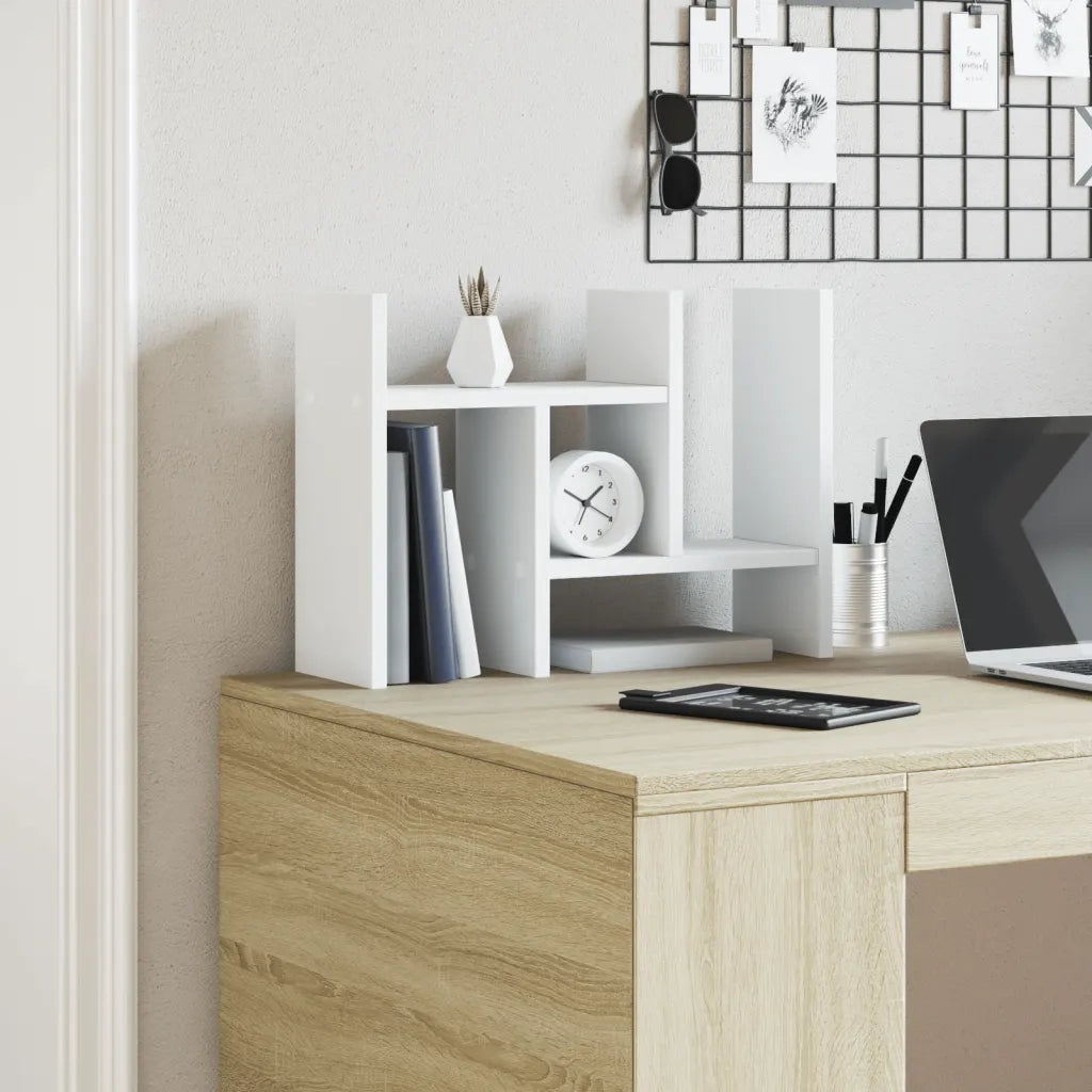 Organizer Scrivania Bianco 34,5x15,5x35,5 cm Legno Multistrato CFW7329012
