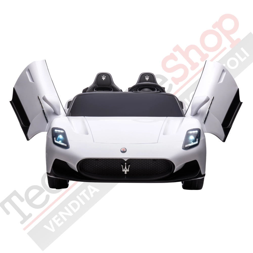 Tecnobike Shop - Auto Elettrica Per Bambini Maserati MC20 Full Optional 12V-Bianco