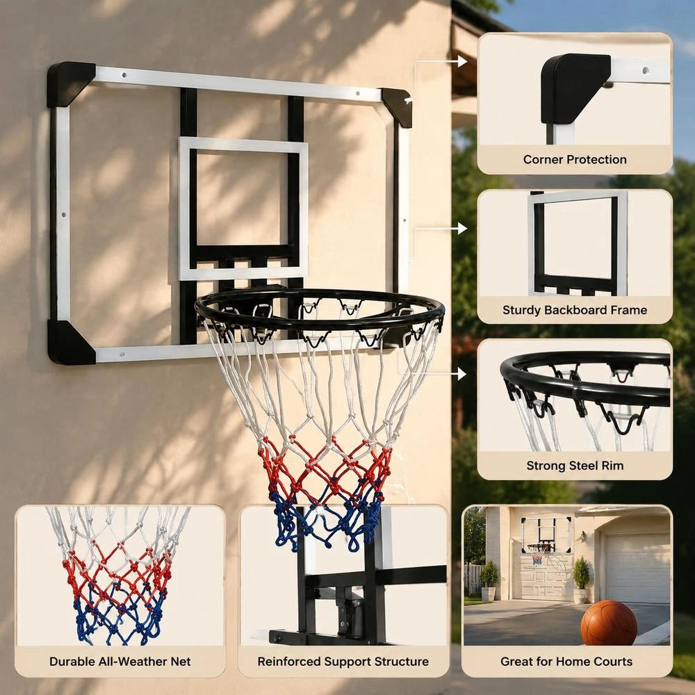 Transparent Basketball Hoop, 71x45x2.5 Cm, Polycarbonate