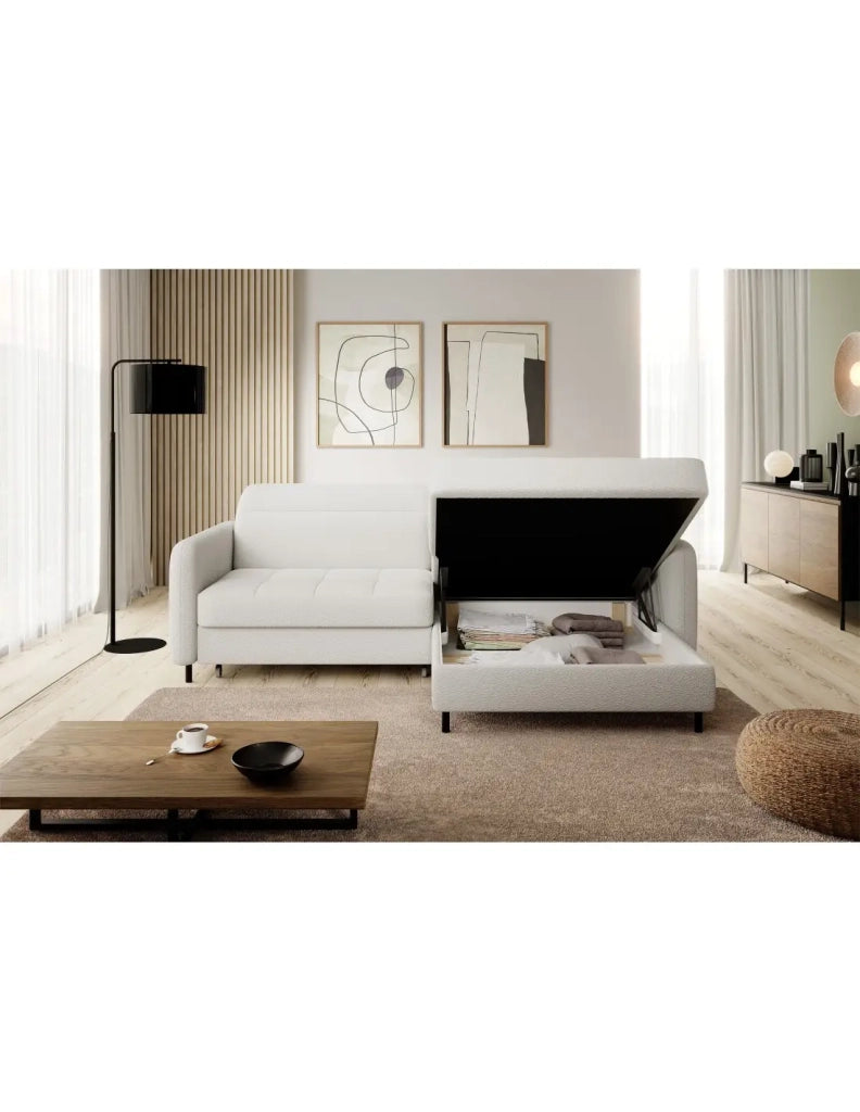 Divano ad angolo collezione GOUMSI colore Bianco alpino