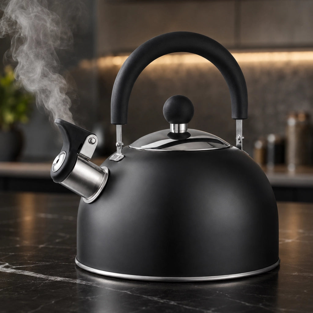 Bollitore Inox Fischio Xtra Acciaio Inox nero opaco 1,5 Litri