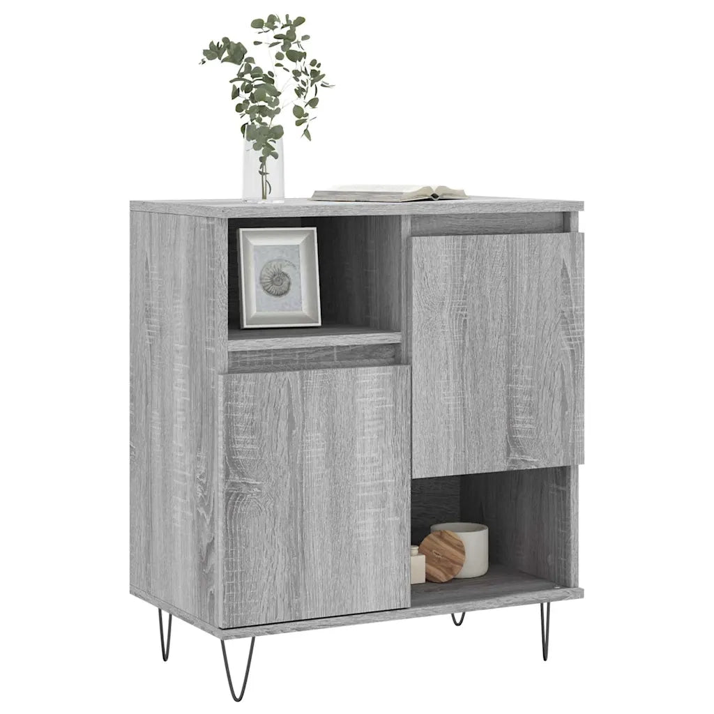 Credenza | Madia | Buffet da pranzo | Armadio da pranzo Grigio Sonoma 60x35x70 cm in Legno Multistrato