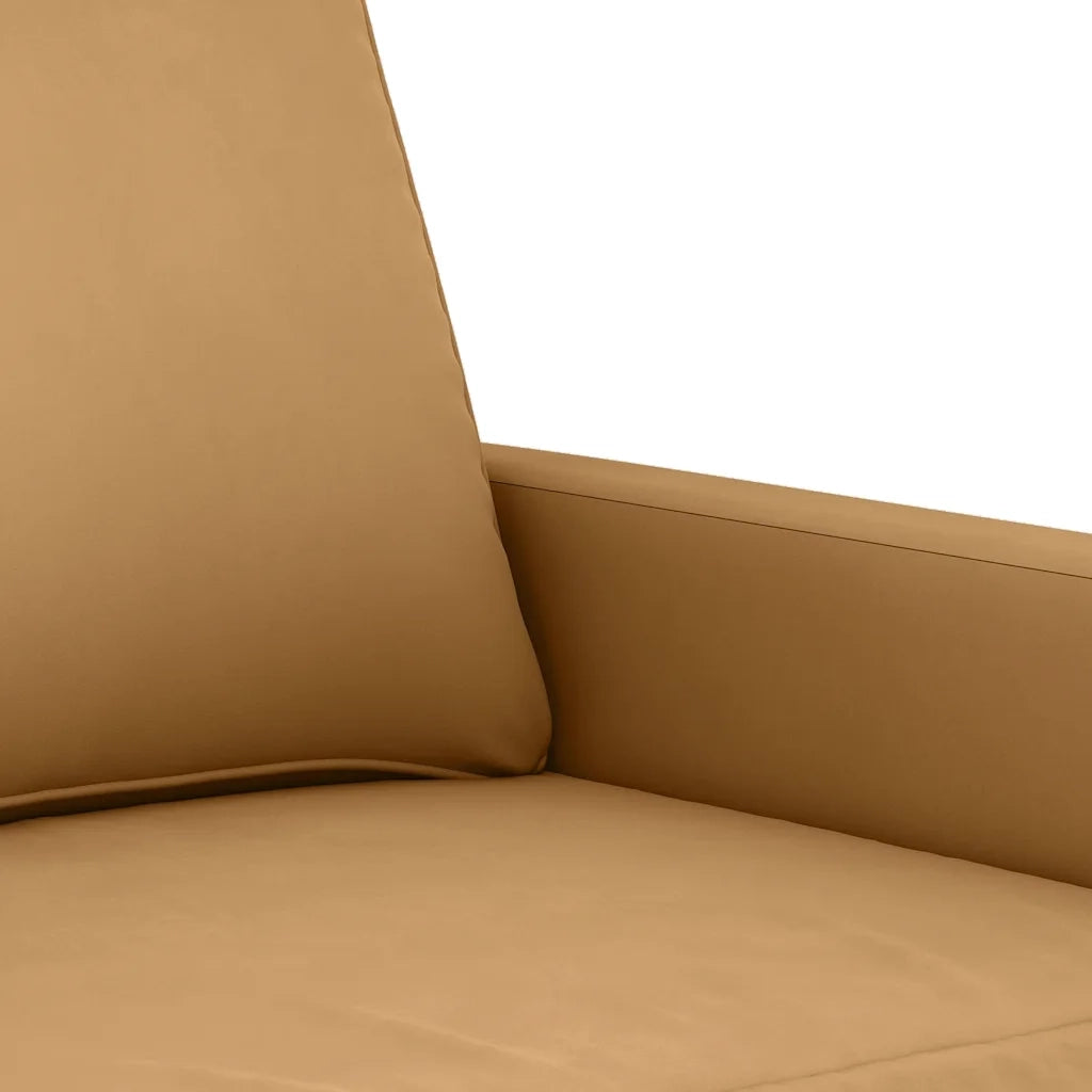 Divano | Divano da soggiorno | Sofa a 2 Posti marrone 120 cm in Velluto