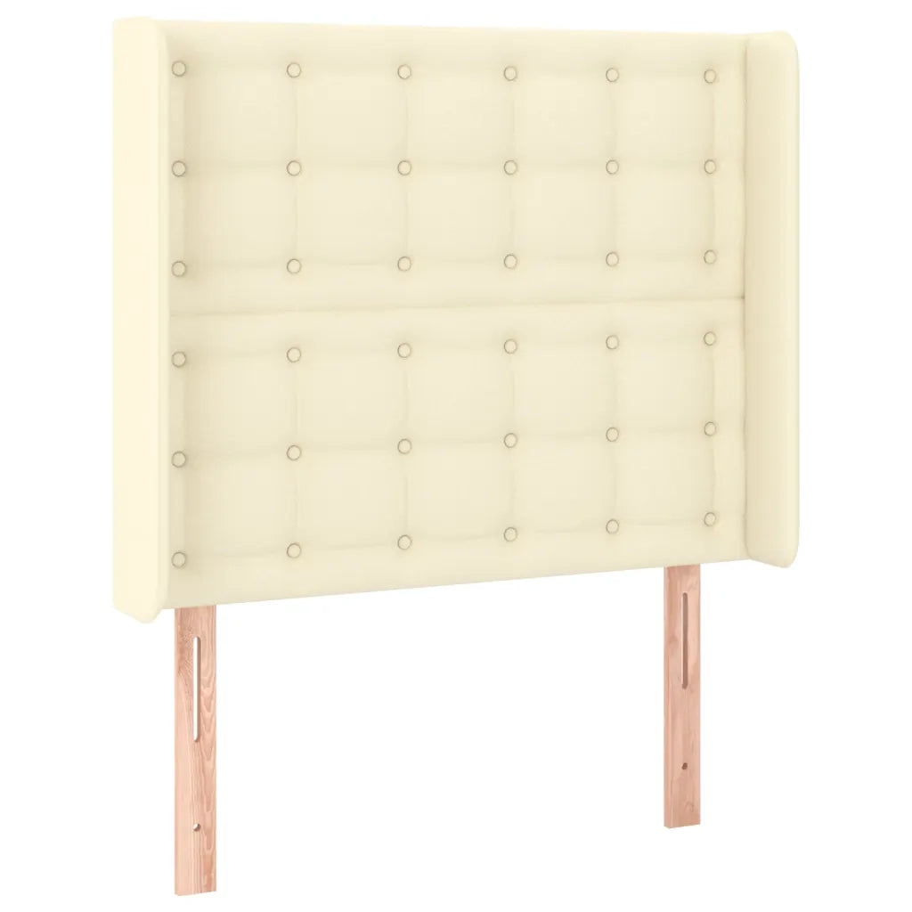 Giroletto a Molle con Materasso e LED Crema 90x190cm Similpelle 3139357