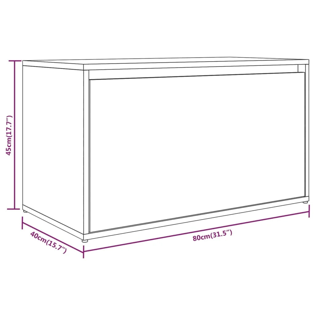 Panca da ingresso 80 x 40 x 45 cm in legno ingegnerizzato grigio 02_0010859
