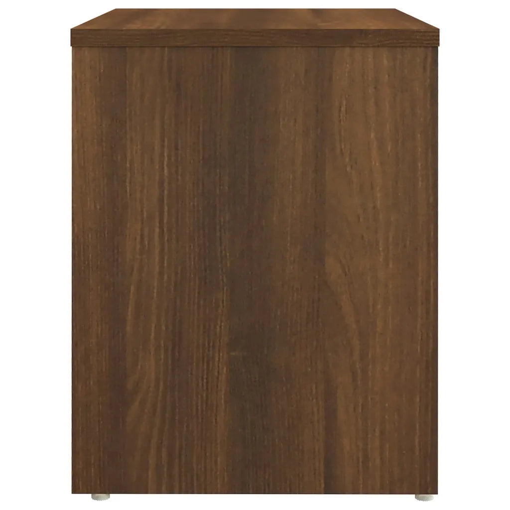 Comodino Rovere Marrone 40x30x40 cm in Legno Multistrato 815181