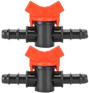 Set di Valvole di Ritorno da 2 - Regolatore di Circolazione Acquario - Connettori Tubo/Borso - 14 mm - Materiale Sicuro - 10,3 cm di Lunghezza