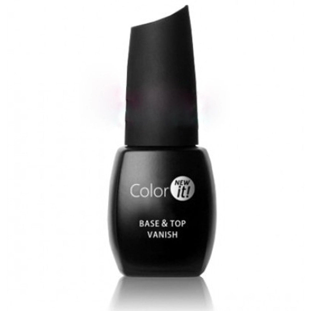 Trade Shop - Color 2in1 Base Top Coat Vanish 15ml Lucido Crystal Lunga Durata Uv Gel Nail Art -