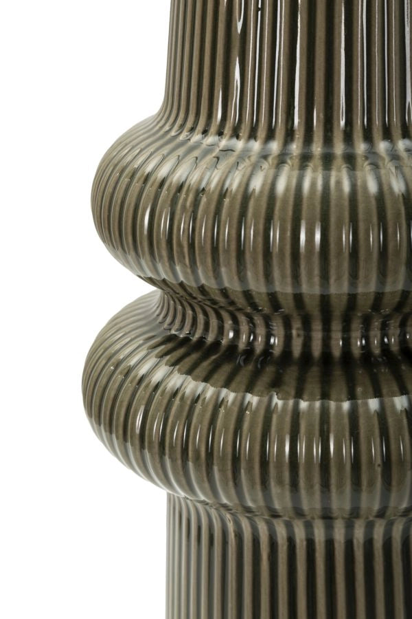 Vaso Harmony Ø18x36 cm in Ceramica Verde