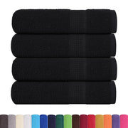 Asciugamani FROGN 4 pz Nero 50x100 cm 360 g/m² 136951