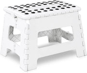 Scaffale Opstakbare per Bambini - Scaffale Leggero e Opstakbare in Plastica per Cucina e Bagno - Sostiene fino a 100 kg (1 pezzo, Bianco)