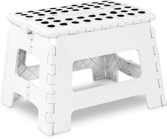 Scaffale Opstakbare per Bambini - Scaffale Leggero e Opstakbare in Plastica per Cucina e Bagno - Sostiene fino a 100 kg (1 pezzo, Bianco)