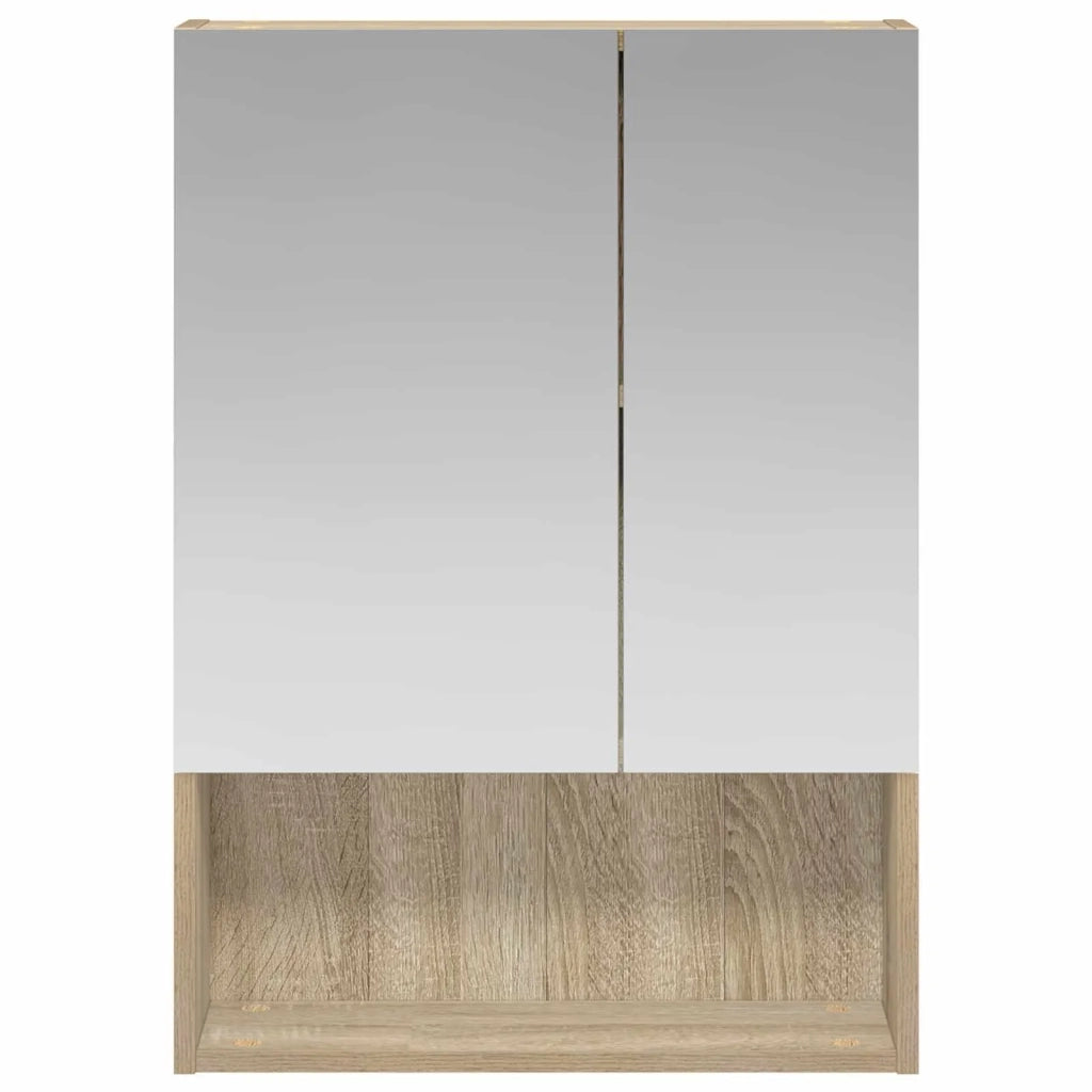 Mobiletto per specchio da bagno Rovere Sonoma 50 x 14,5 x 70 cm