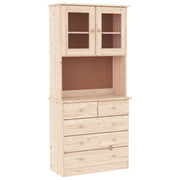 Credenza | Madia | Buffet da pranzo | Armadio da pranzo ALTA 77x35x165 cm in Legno Massello di Pino