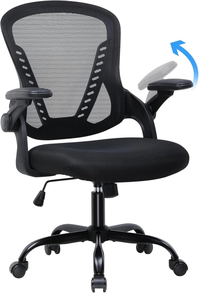 Sedia da ufficio ergonomica, con poggiatesta 3D e supporto lombare 3D, braccioli regolabili, sedia da ufficio con funzione basculante e ribaltabile