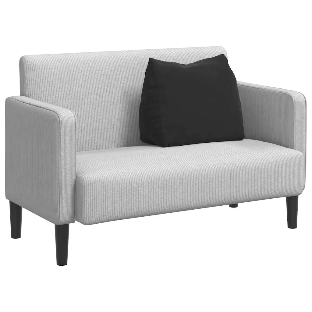 Cuscino per Schiena | Cuscino dorsale Nero 60 x 20 x 50 cm Tessuto in Cords