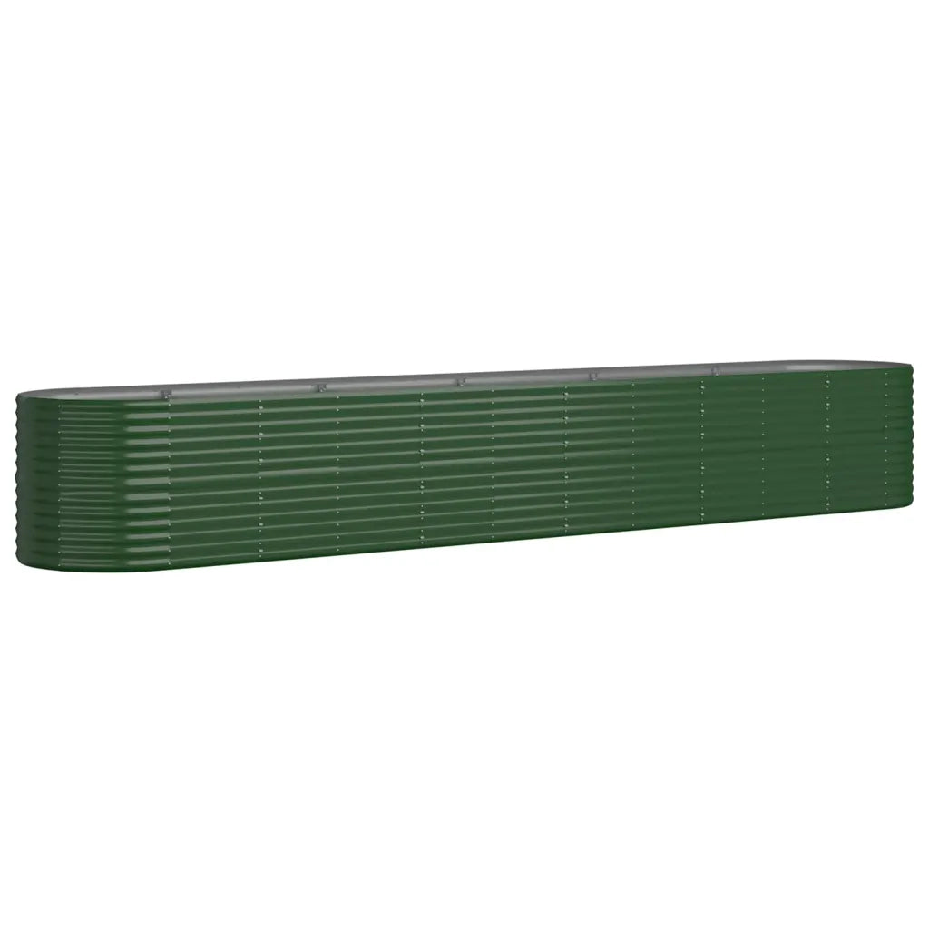 Letto Giardino Acciaio Zincato 440x80x68 cm Verde 318968