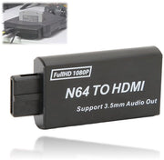 Adattatore HDMI per N64 - 1080P - Adattatore videogame plug-and-play - Supporto per la conversione del segnale - Compatto per console retro