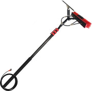 Set di spazzole per pulizia della condotta idrica telescopica - fino a 10,8 m di lunghezza - per finestre, auto e pannelli solari