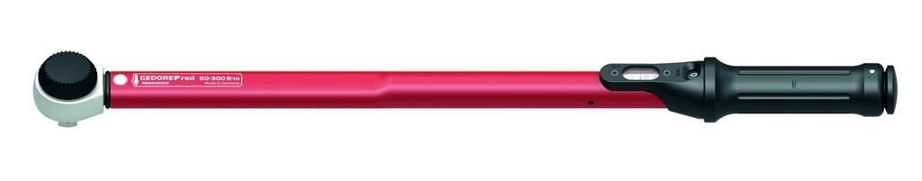 Gedore Red R68900300 Chiave dinamometrica 1-2'' 60-300 Nm L.575 mm con scala con lente e blocco impugnatura colore Nero