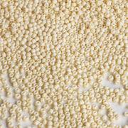 Kralen beige 3mm per 3600 pezzi/100 gram, 8/0 kralen in vetro per la creazione di accessori, bracciali, collane e orecchini (beige)