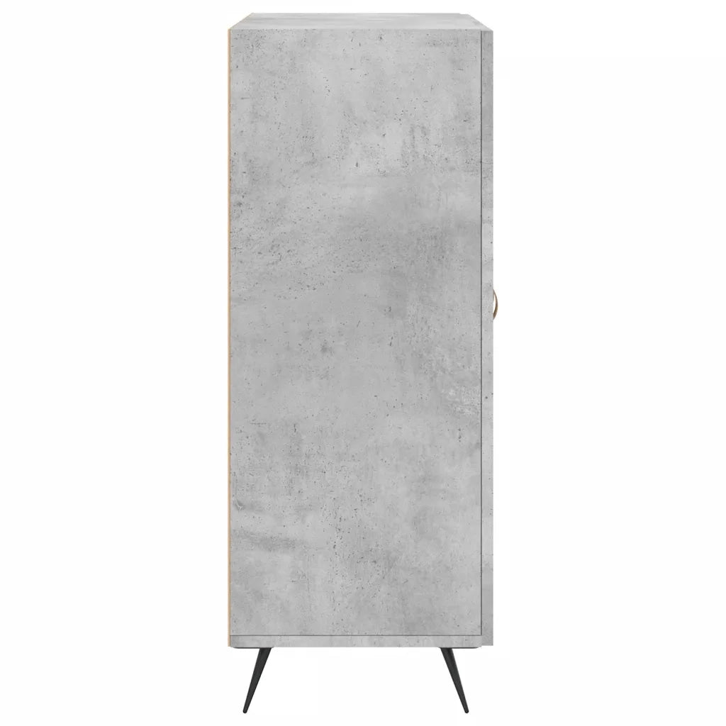 Credenza Grigio Cemento 69,5x34x90 cm in Legno Multistrato 827696