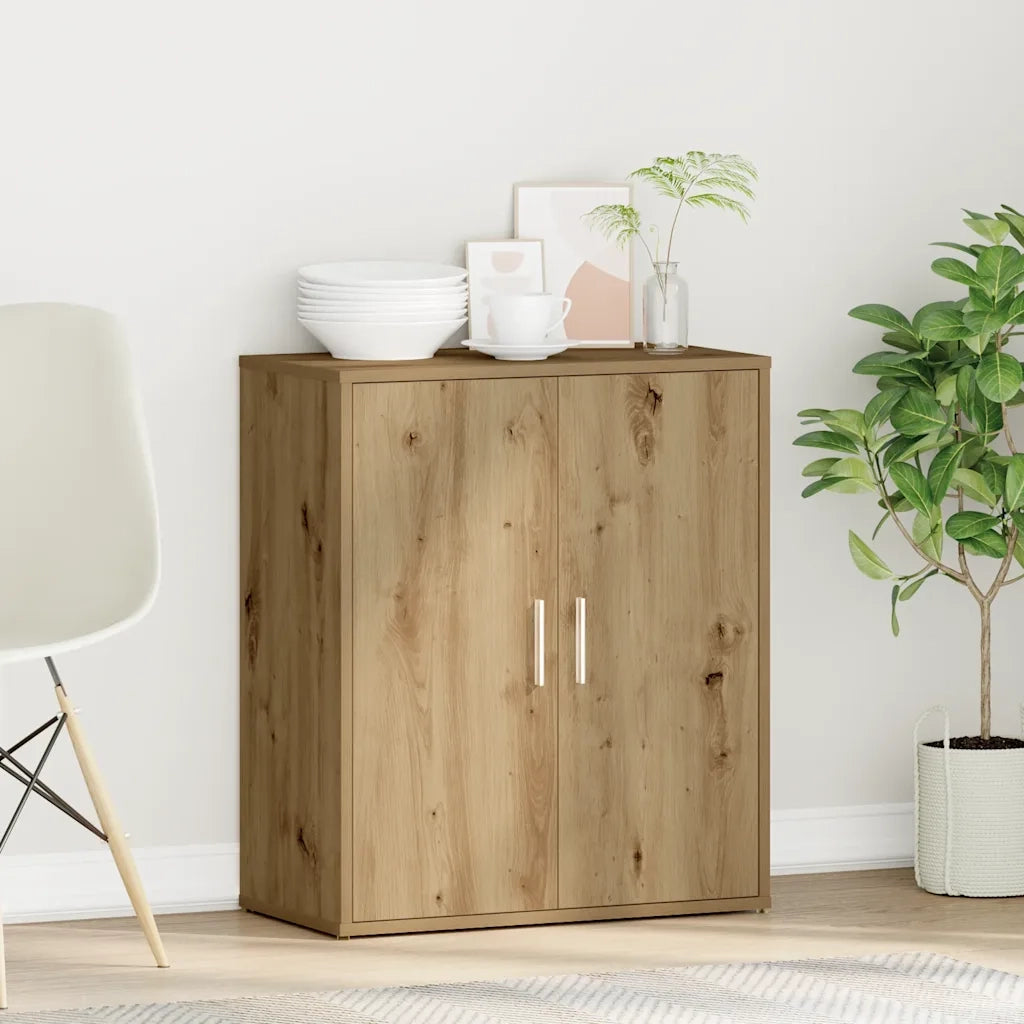 Credenza | Madia | Buffet da pranzo | Armadio da pranzo Rovere Artigianale 60x31x70 cm in Legno Multistrato