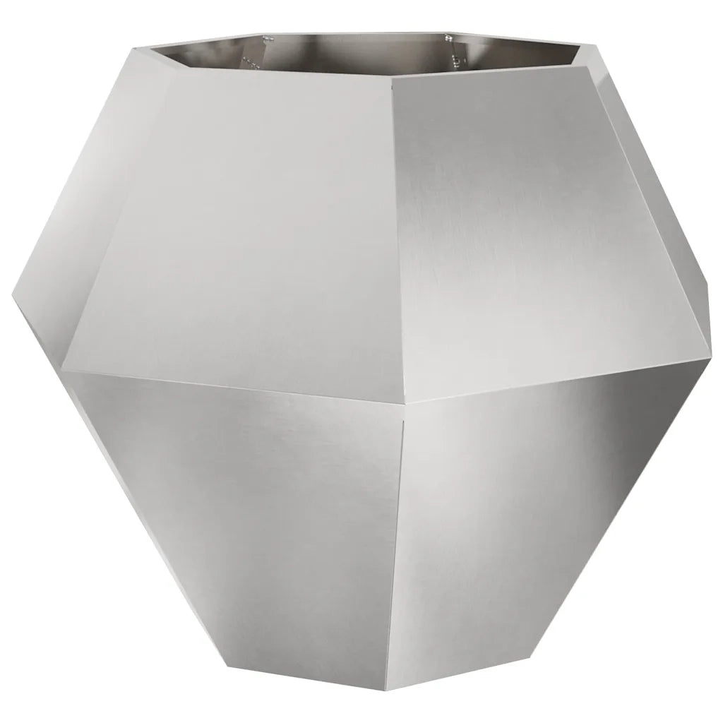 Fioriera 2 pcs Argento 100 x 100 x 80 cm Acciaio inossidabile
