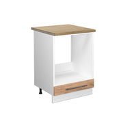 Mobile per forno da incasso Fame-Line Rovere dorato/Bianco 60 cm, PL Rovere Vicco