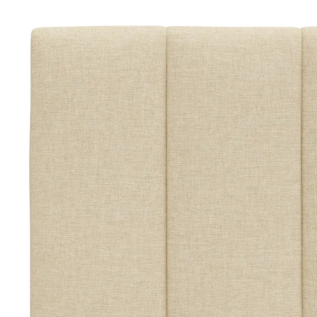 Cuscino Testiera-Cuscino per Testiera Hanko Crema 140 cm in Tessuto