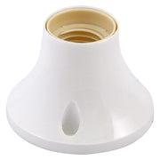 BASE DIRITTA PER PUNTO LUCE max. 60W - colore bianco