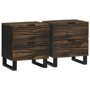 Set di Comodini 2 pcs 40x33.5x46 cm Legno Massello Mango