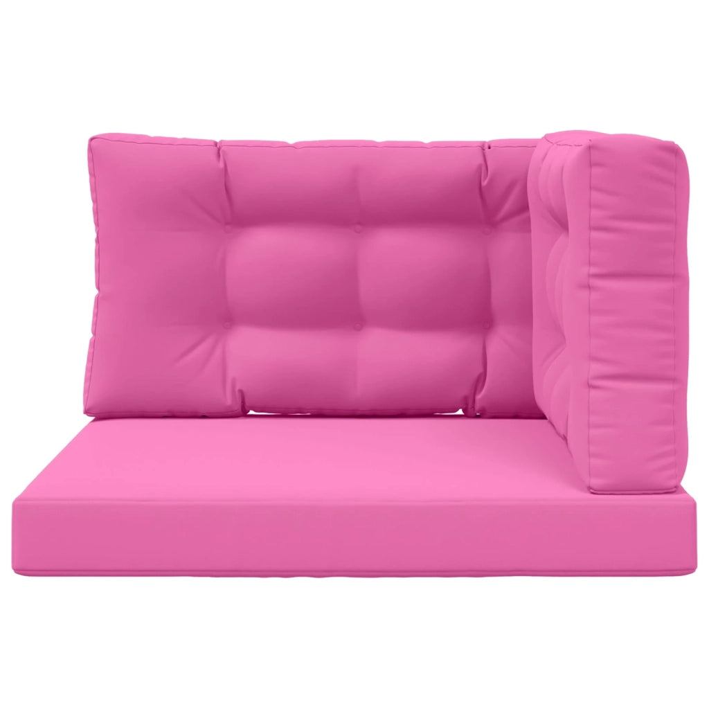 Cuscino per divano da esterno 3 pz | Cuscini per sedie Rosa Poliestere
