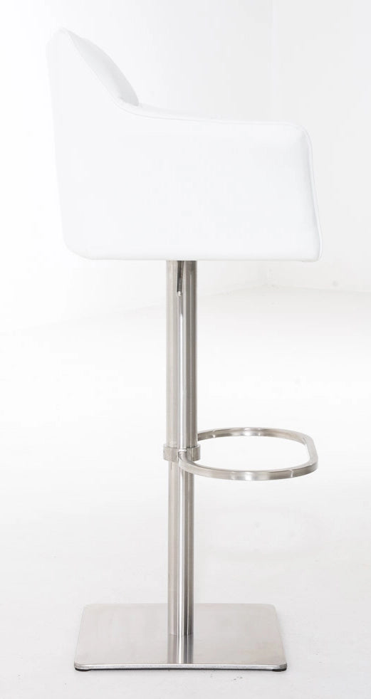 Set 2 sgabelli bar Damaso ecopelle acciaio inox 1