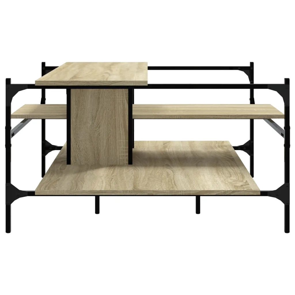 Tavolino salotto | Tavolino da caff¨¨ | Tavolino da Soggiorno Rovere Sonoma 100x100x48,5cm Legno?Multistrato