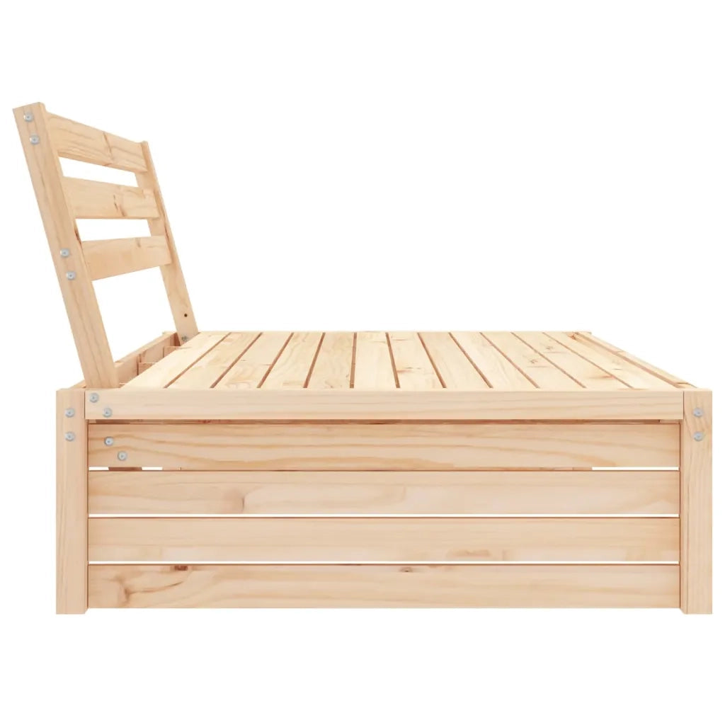 Divano Centrale da Giardino 120x80 cm in Legno Massello di Pino 825744