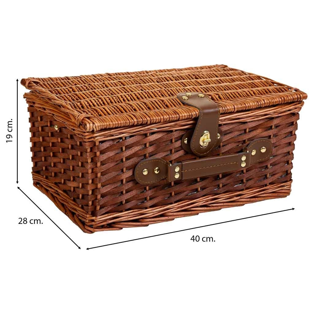 Cestino pic-nic marrone 40x28x19h