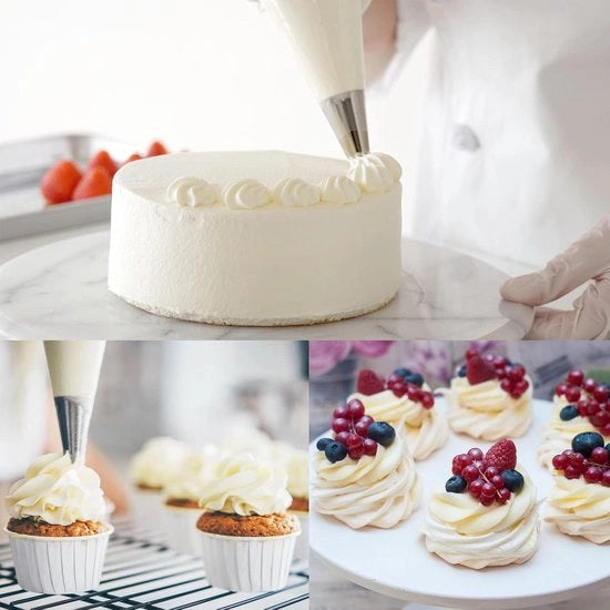 Set di sacchetti da decorare - 100 pezzi di sacchetti da decorare per dolci - sacchetti da decorare trasparenti da gettare