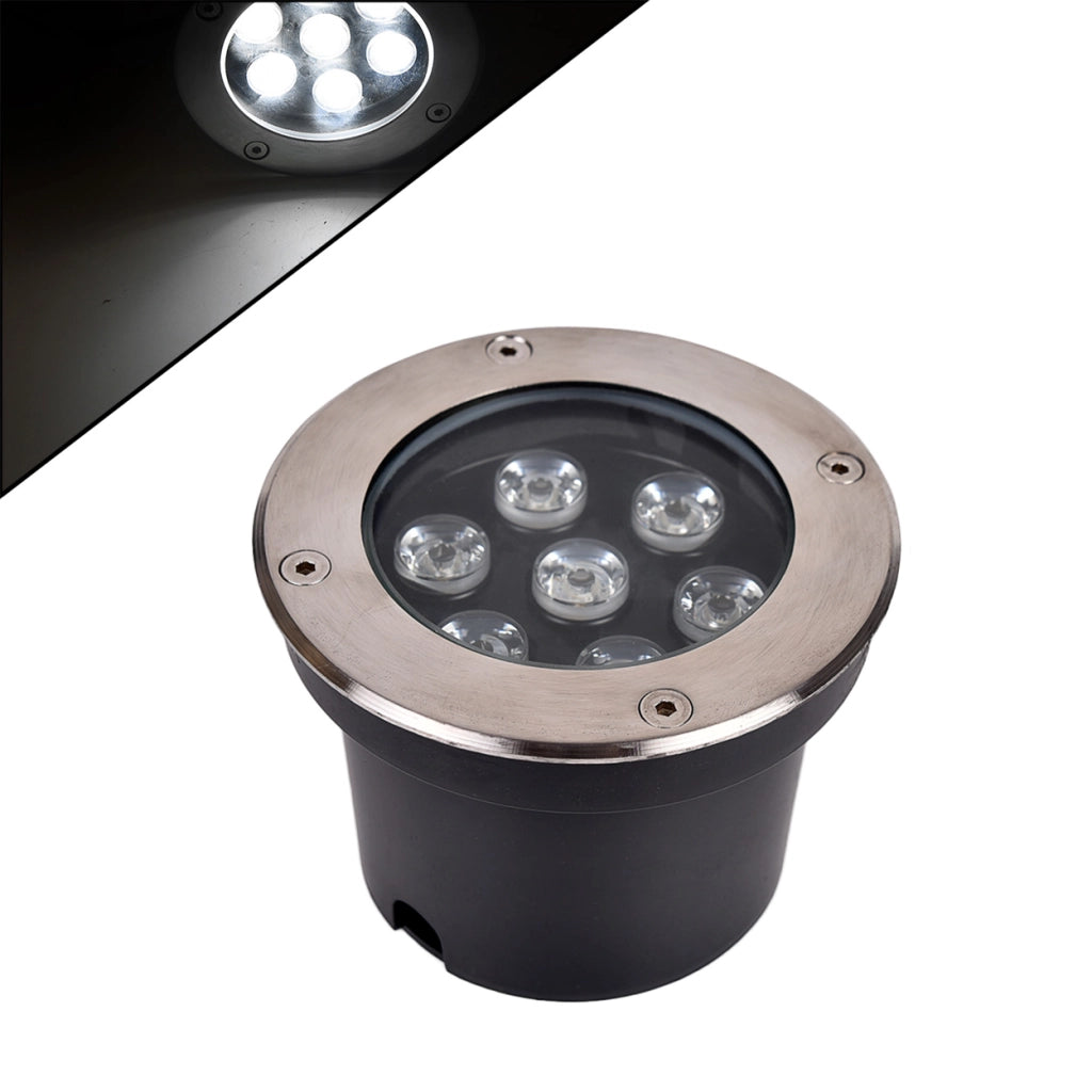 FARETTO LED SEGNAPASSO CALPESTABILE 7W DA INCASSO - LUCE FREDDA 6500K° IP65 PER ESTERNI E GIARDINI