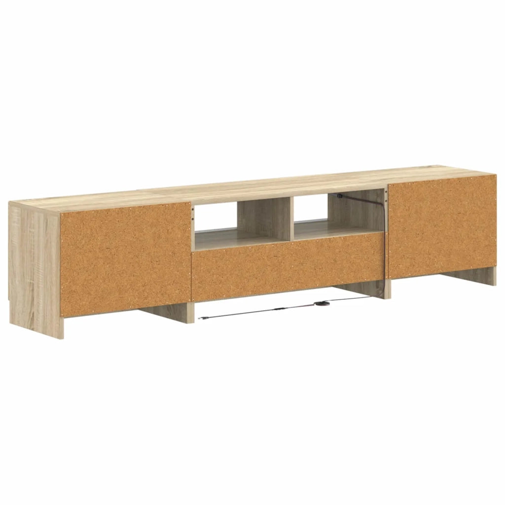 Mobile TV LED a 5 pezzi Rovere Sonoma Legno ingegnerizzato 3417002