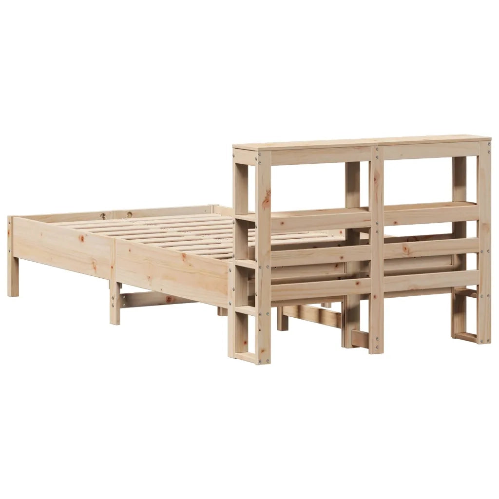 Letto senza Materasso 75x190 cm in Legno Massello Pino 3306171