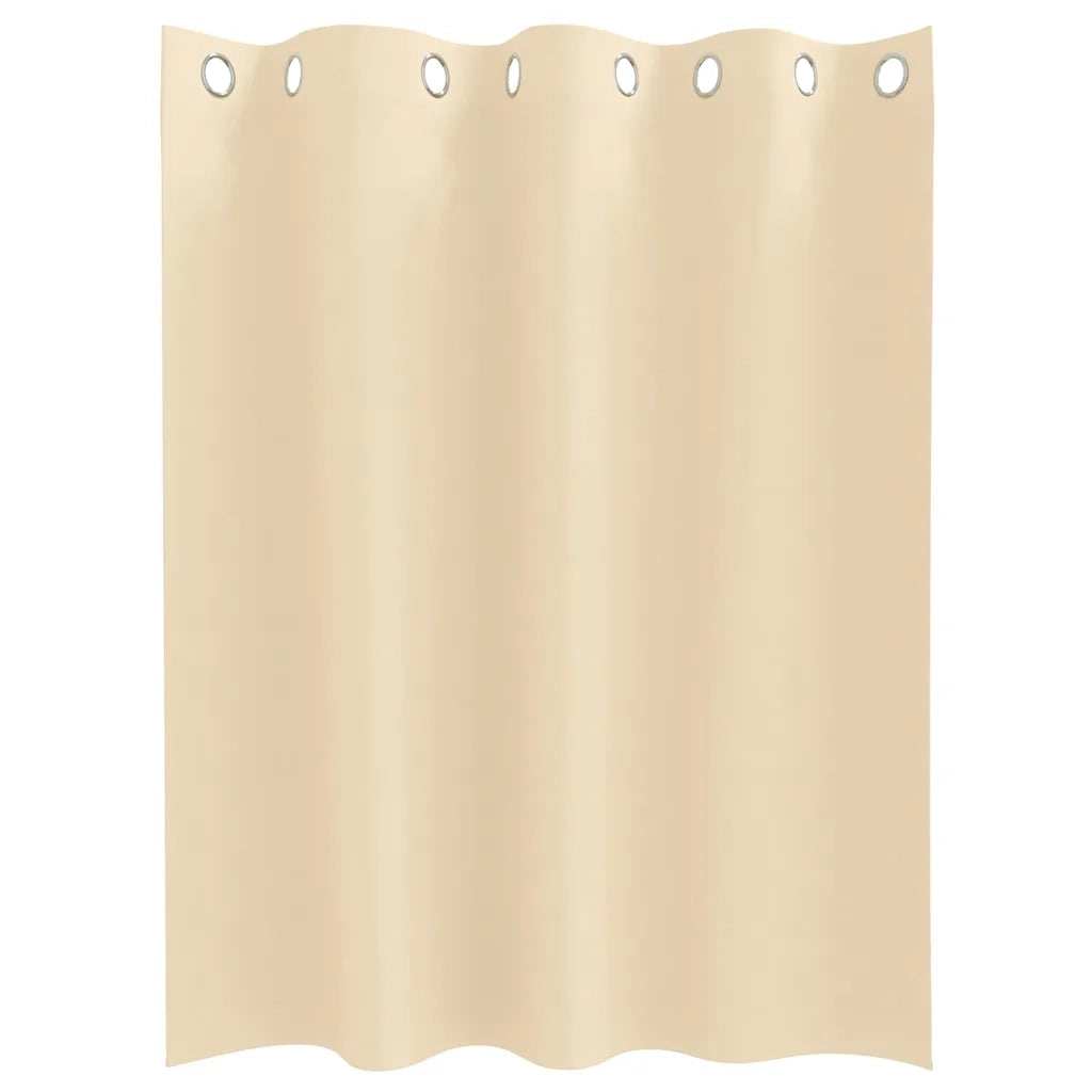Tende Blackout con Anelli 2 pz Crema 140 x 140 cm Poliestere 4107373
