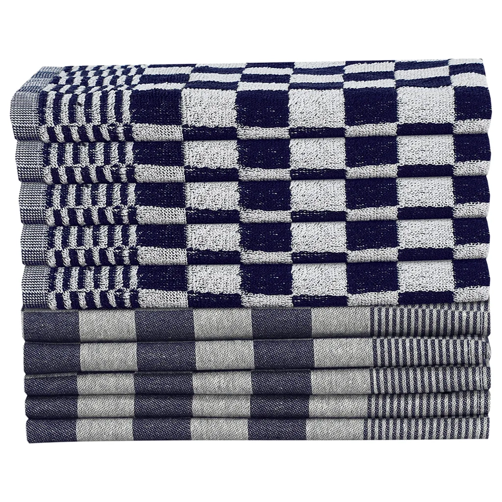 Set Strofinacci 20 pz in Cotone Blu e Biancocod mxl 128640
