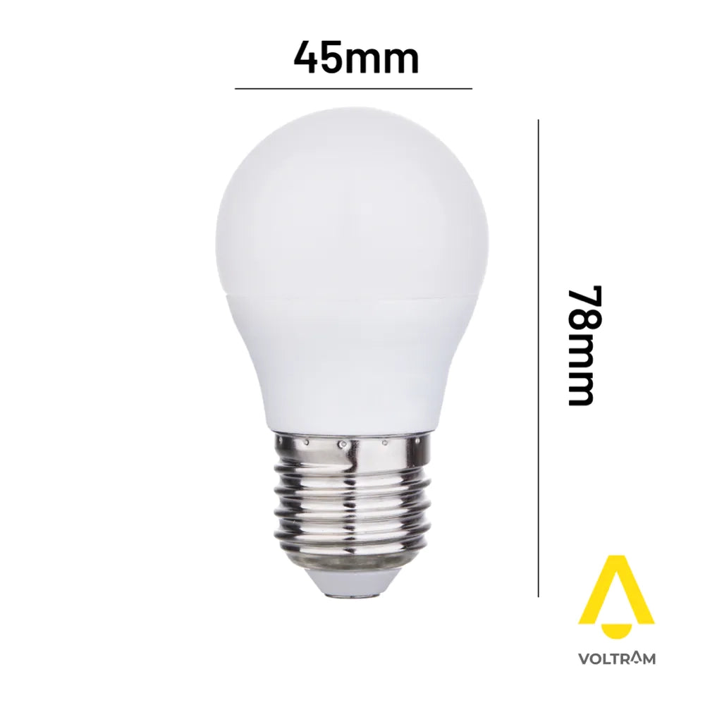 Lampadina LED E27 7W 650LM G45 bianco freddo 6000K