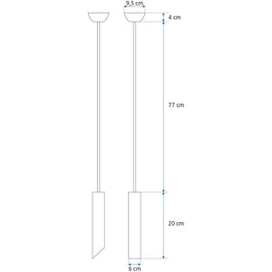 Lampada Black Gold APP573-1CP