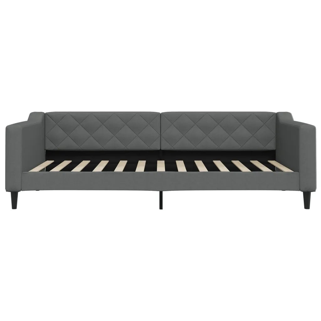 Divano Letto con Letto Estraibile Grigio Scuro 100x200 Tessuto 3197432