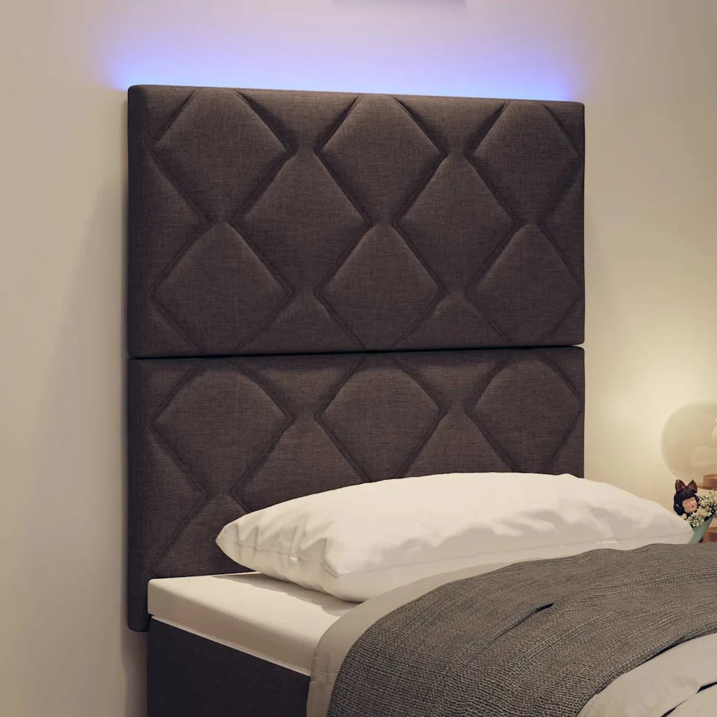 Testiera LED Grigio chiaro 80 cm Tessuto 3338478